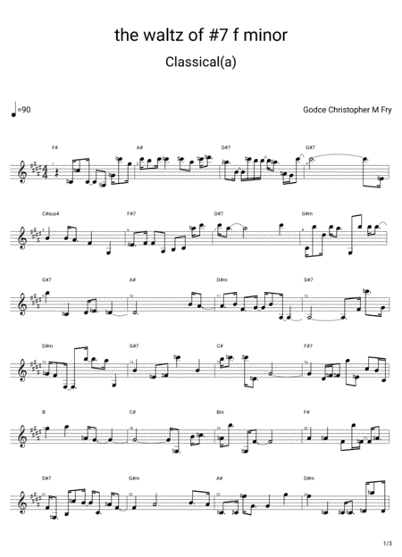 The waltz of #7 f minor