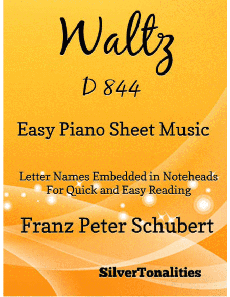 Waltz D 844 Easy Piano Sheet Music (arr. SilverTonalities)