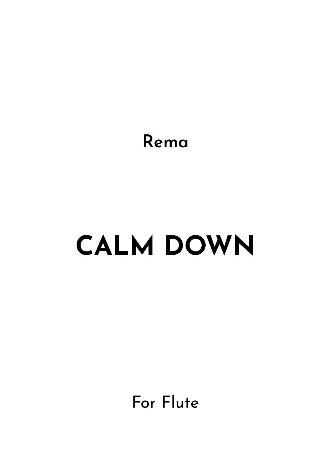 Calm Down (arr. Jireh J.)