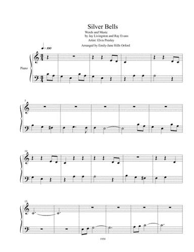 Silver Bells (arr. Emily-Jane Hills Orford)
