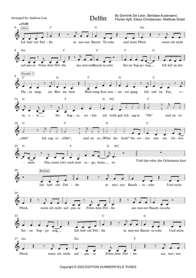 Delfin (arr. Andreas Lux)