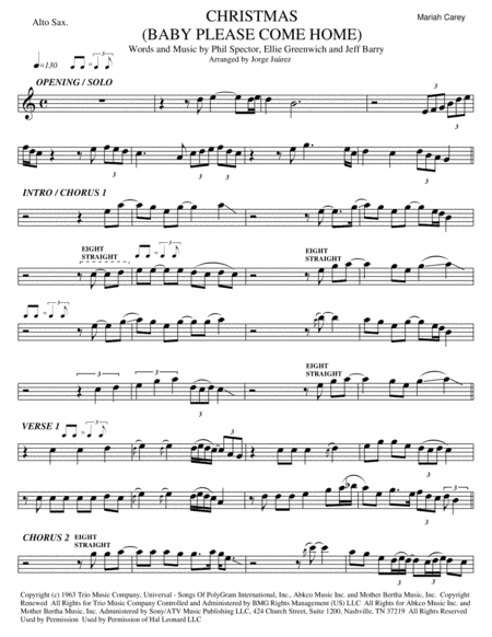 Christmas (Baby Please Come Home) (arr. Jorge Juárez)