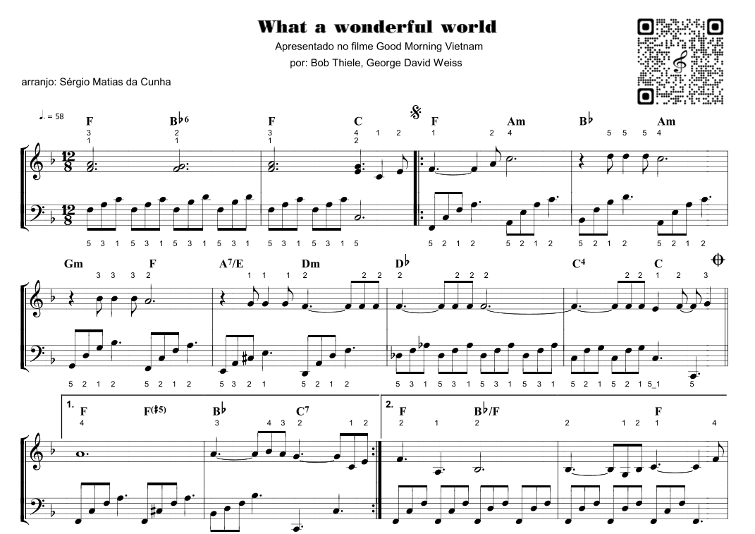 What A Wonderful World (arr. Sérgio Matias da Cunha)