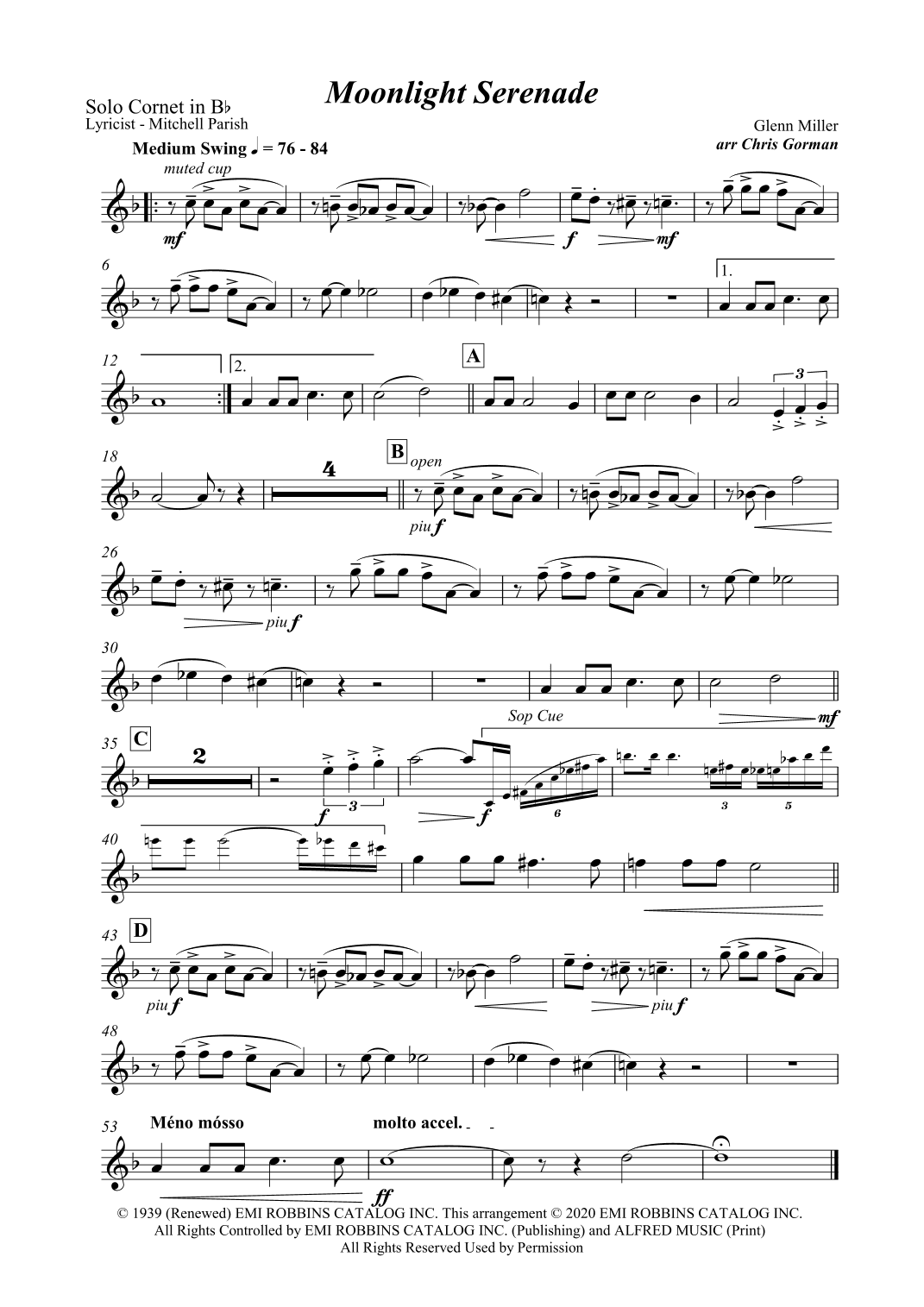 Moonlight Serenade (arr. Chris Gorman)