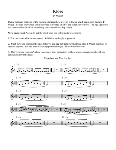 Klose and Kroepsch in F Major (arr. Robert Moody)