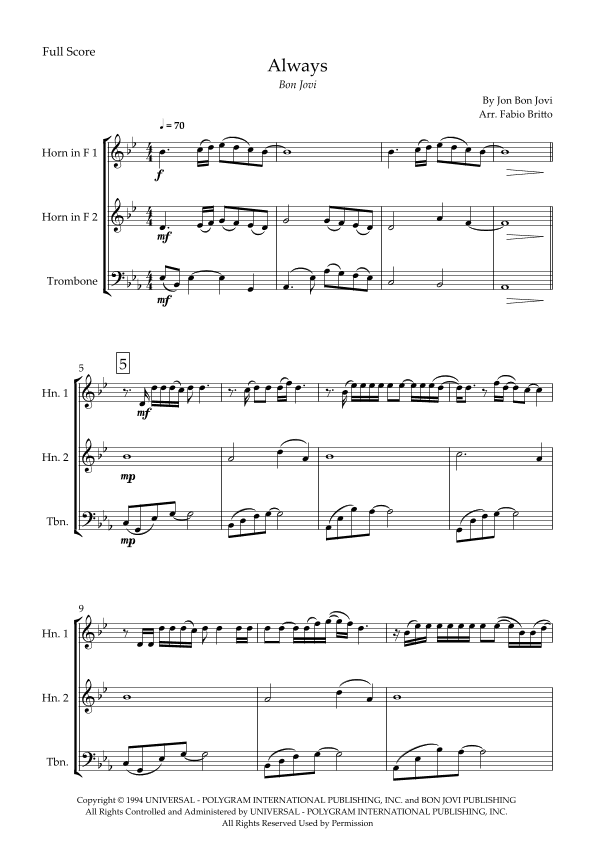 Always (arr. Fabio Britto)