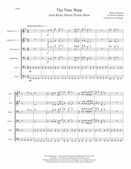 Time Warp (arr. Jim Bicigo)