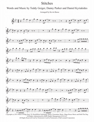 Stitches (arr. Kevin Busse)