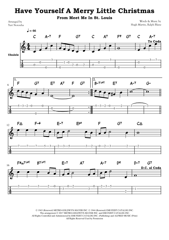 Have Yourself A Merry Little Christmas (arr. Yuri Noronha)