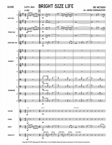 Bright Size Life (arr. Bryan Starkweather)