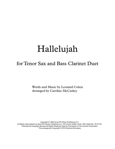 Hallelujah (arr. Caroline McCaskey)