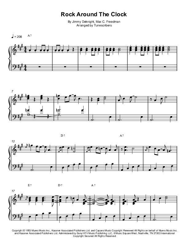 Rock Around The Clock (arr. Tunescribers)
