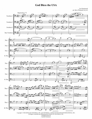 God Bless The U.s.a. (arr. Steve Winstead)
