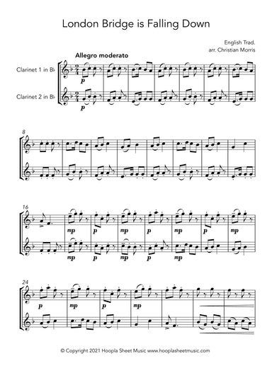 London Bridge is Falling Down (3 Ways) (arr. Christian Morris)