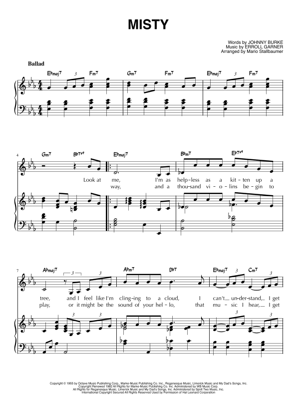 Misty (arr. Mario Stallbaumer)