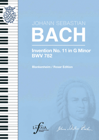 Invention 11 in G minor BWV 782 Blankenheim / Rosar Edition (arr. Walter Blankenheim, Inge Rosar)