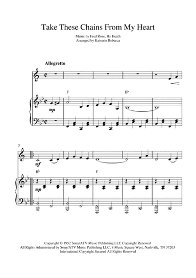 Take These Chains From My Heart (arr. Kaiserin Rebecca)