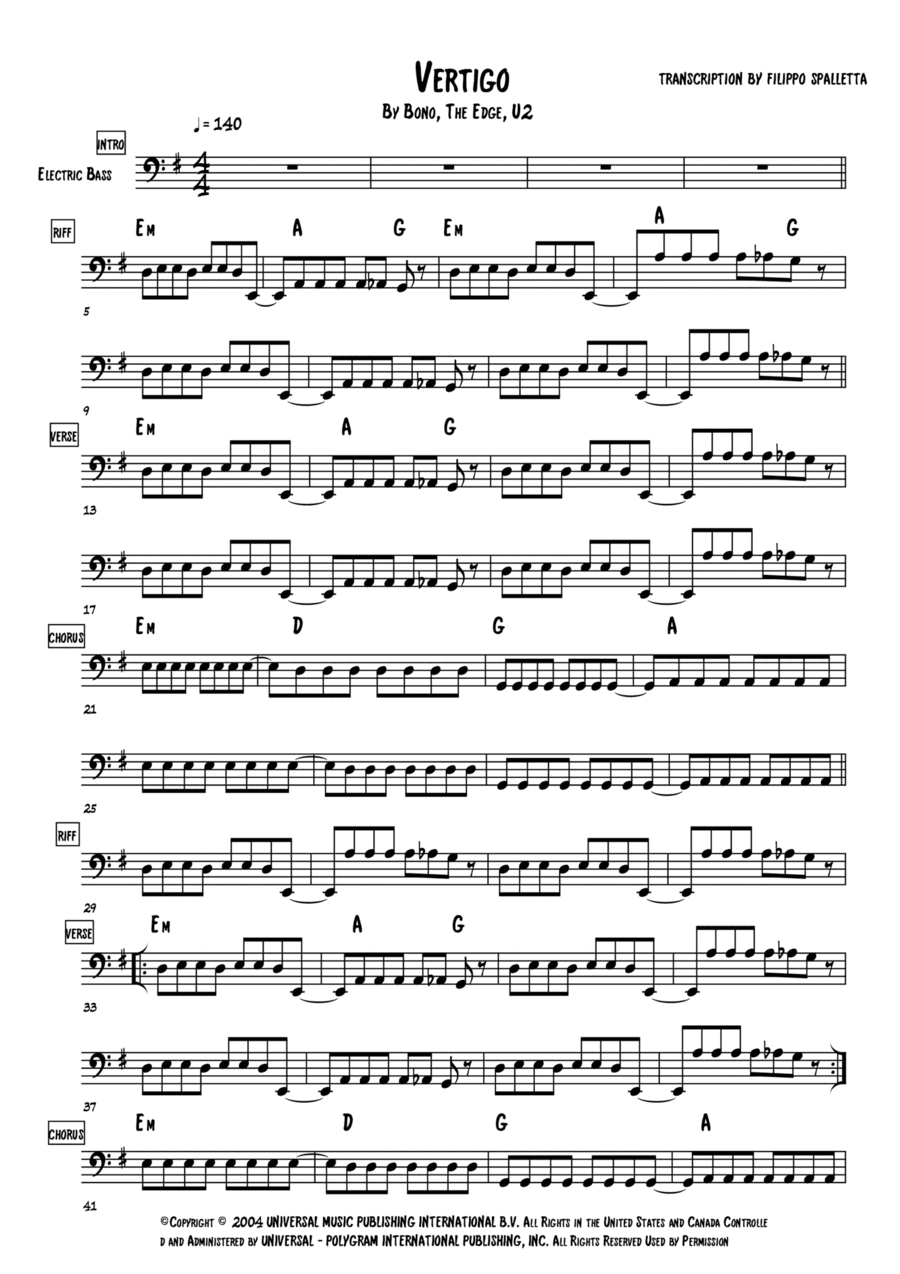 Vertigo (arr. Filippo Spalletta)