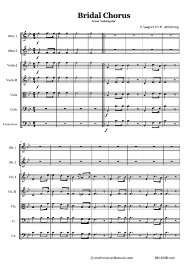 Bridal Chorus ('Wedding March') from 'Lohengrin' (arr. Mark Armstrong)