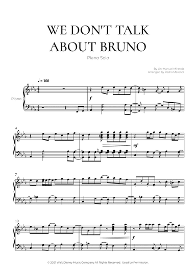 We Don't Talk About Bruno (arr. Pedro Merendi)