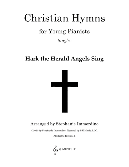 Christian Hymns for Young Pianists Singles: Hark the Herald Angels Sing (arr. SJI Music, LLC)