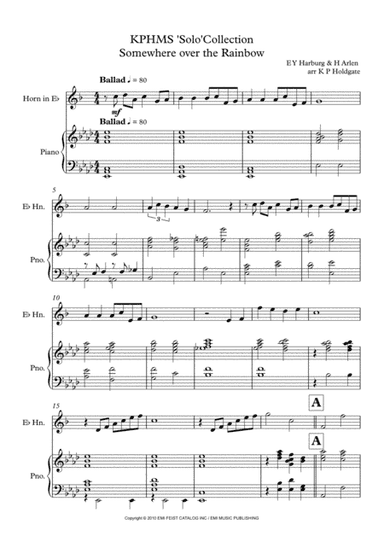 Over The Rainbow (arr. Kevin P Holdgate)