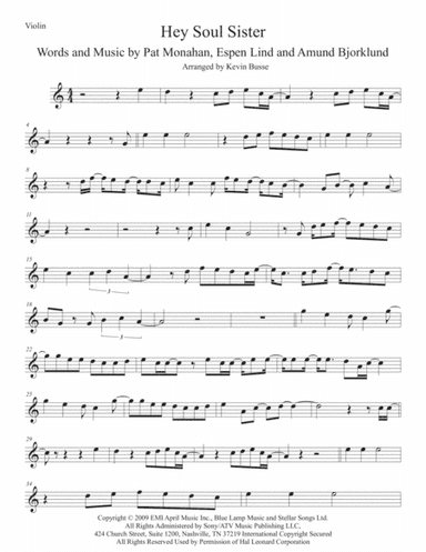 Hey, Soul Sister (arr. Kevin Busse)