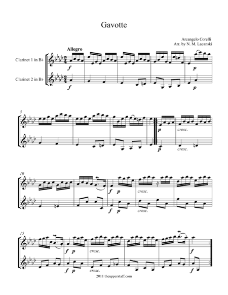 Gavotte (arr. Nick Lacanski)