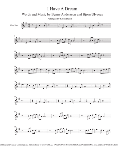 I Have A Dream (arr. Kevin Busse)