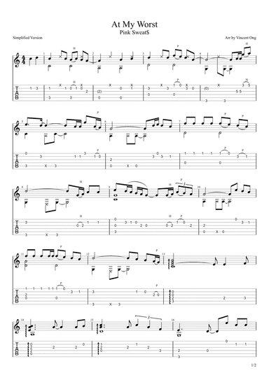 At My Worst (arr. Vincent Ong)