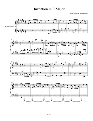 Two Part Invention in E Major