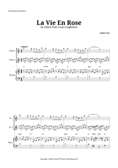 La Vie En Rose (arr. Langanho)