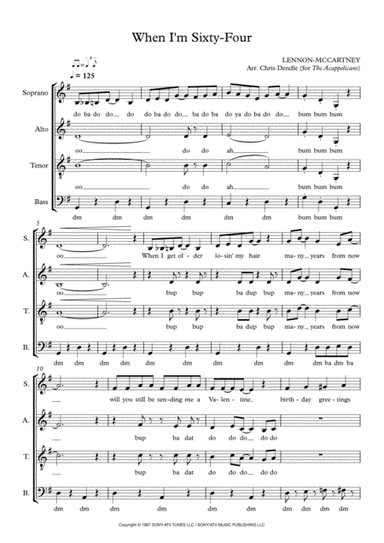 When I'm Sixty-four (arr. Chris Dendle)