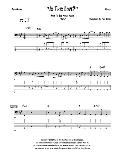 Is This Love (arr. Accubass)
