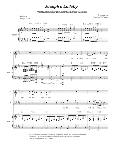 Joseph's Lullaby (arr. Stephen DeCesare)