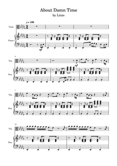 About Damn Time (arr. Anya Alston)