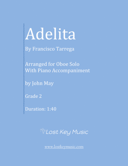 Adelita-Oboe Solo with (Optional Piano Accompaniment) (arr. John May)