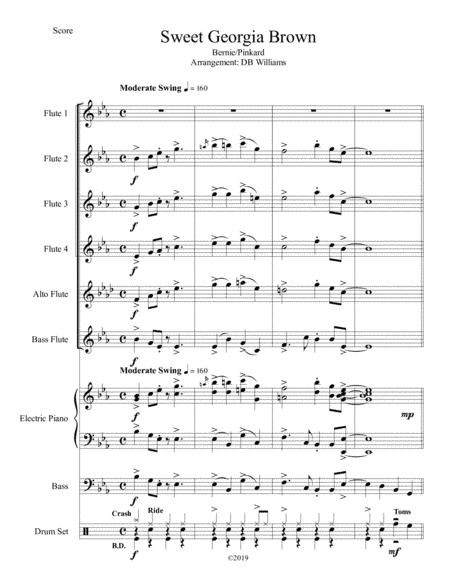 Sweet Georgia Brown (arr. DB Williams)