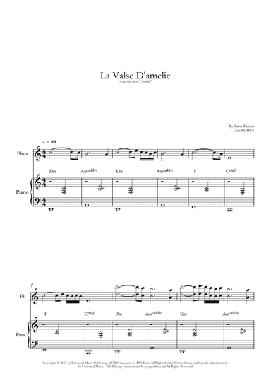 La Valse D'amelie (arr. SMMUS)