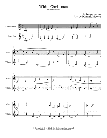 White Christmas (arr. Dominic Meccia)