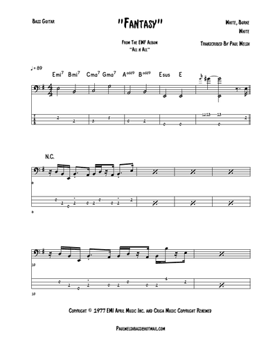 Fantasy (arr. P Welsh)