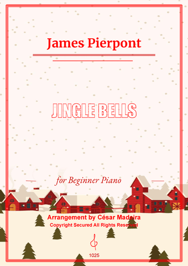 Jingle Bells - Easy Piano (Full Score) (arr. César Madeira)