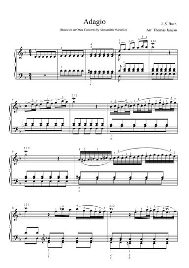 J. S. Bach  Adagio BWV 974 (arr. Thomas Jancso)