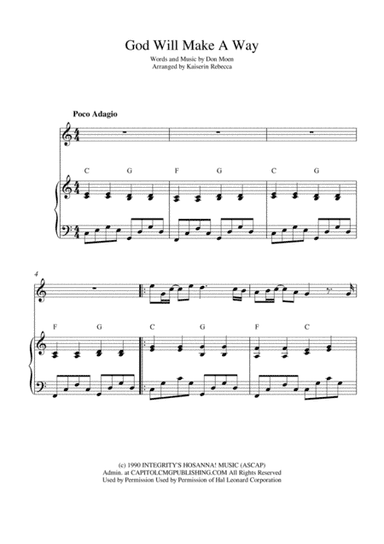God Will Make A Way (arr. Kaiserin Rebecca)