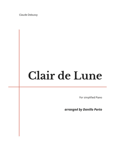 C. Debussy - Clair de Lune - Piano Easy (arr. Danillo Porto)