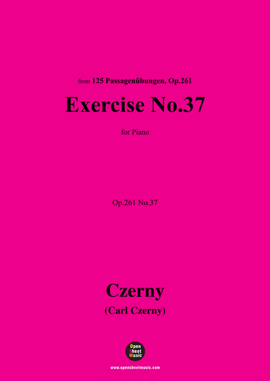 C. Czerny-Exercise No.37,Op.261 No.37 (arr. OSM Press)