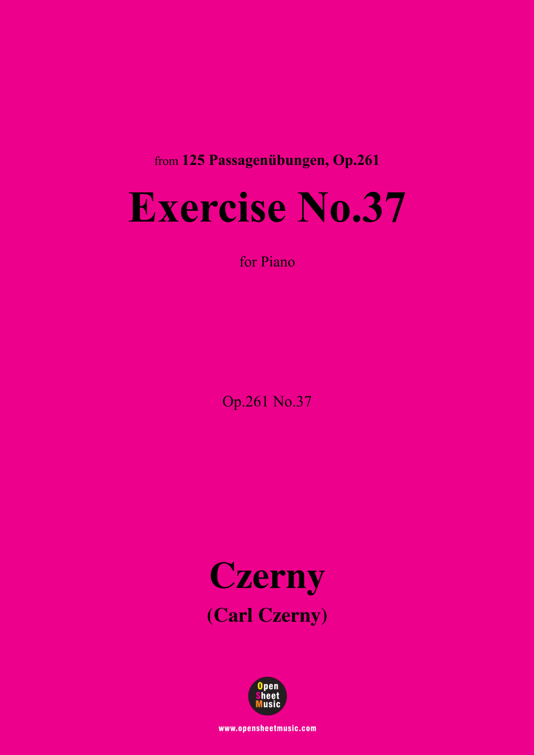 C. Czerny-Exercise No.37,Op.261 No.37 (arr. OSM Press)