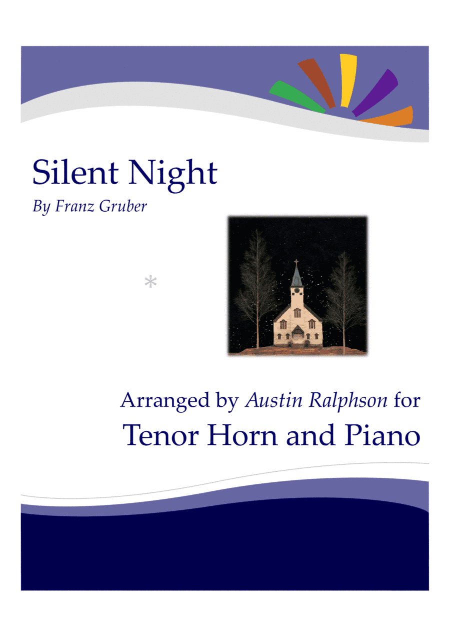 Silent Night for tenor horn solo - with FREE BACKING TRACK and piano accompaniment to play along (arr. Austin Ralphson)
