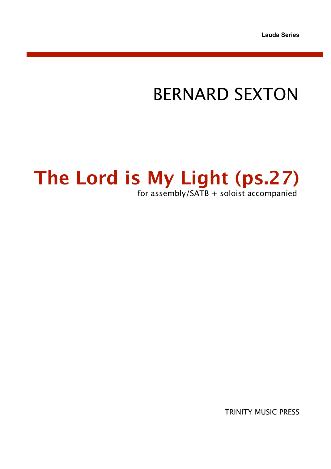 The Lord is My Light - Psalm 27