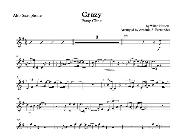 Crazy (arr. Antônio S. Fernandes)